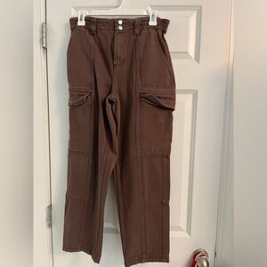 Elastic waist cargo pants